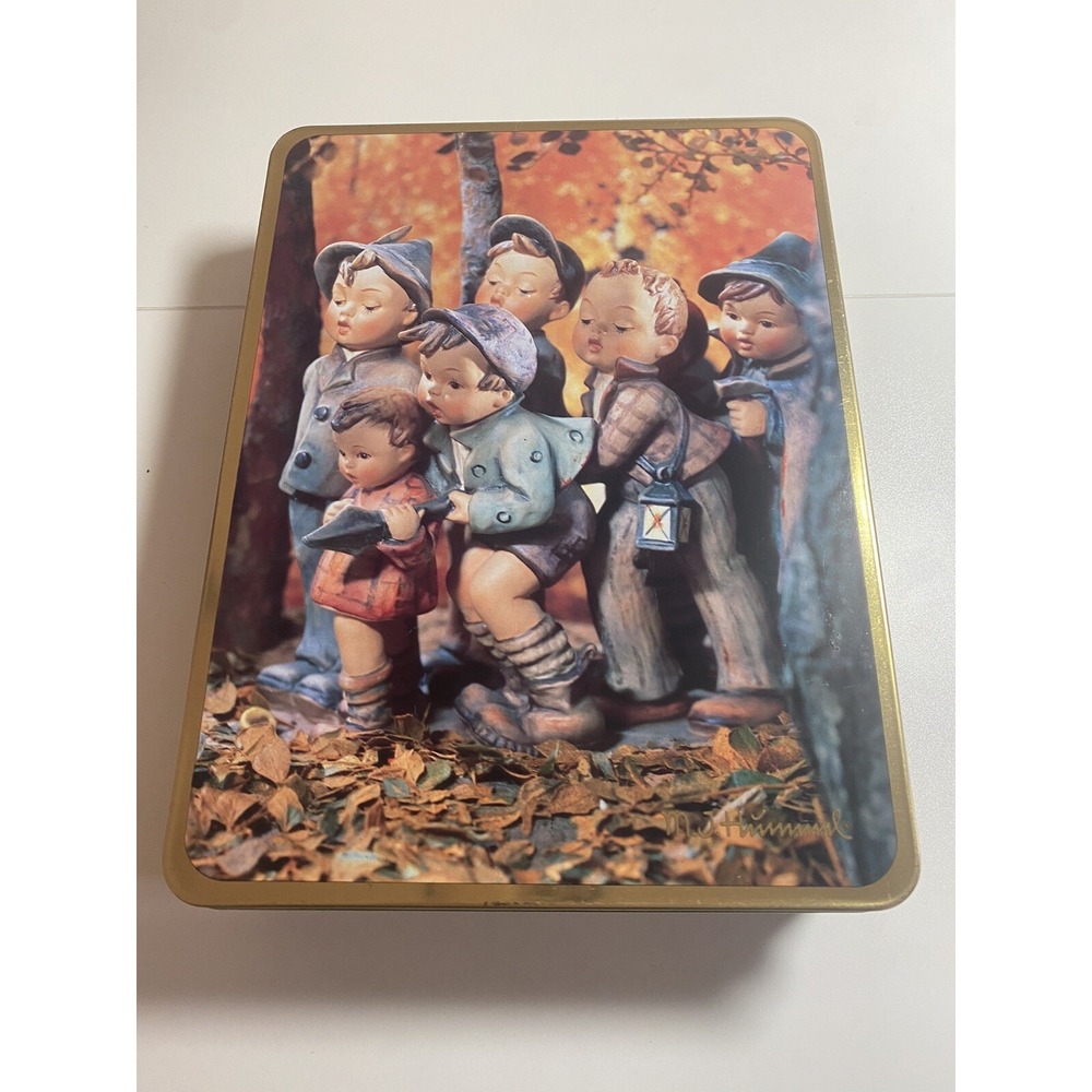 Hummel Tin Box Metal vtg West Germany 9X7 MI Goebel 1993 7 Swabians W/Stationary